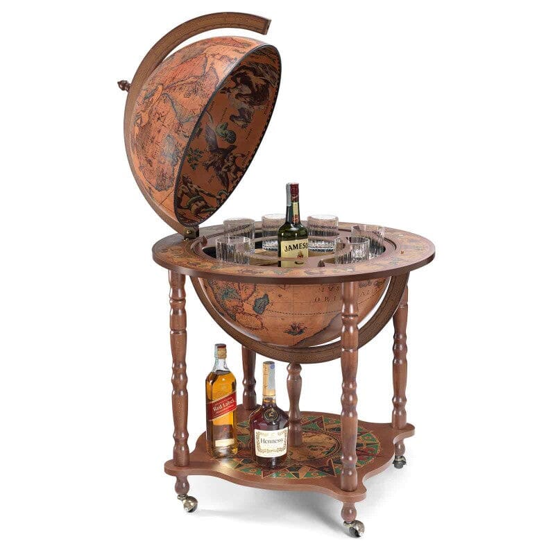 Globe-Bar "Dedalo" de style classique - Diamètre 50 cm | Zoffoli carte murale hors dimensions Zoffoli 