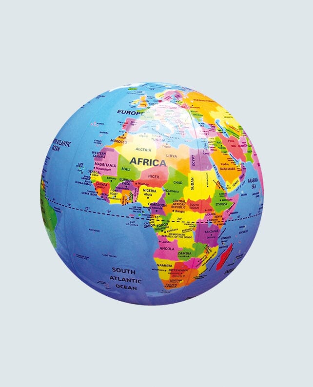 Globe gonflable de 30 cm (en anglais) - Monde politique (4 ans et +) | Calytoys globe Calytoys 