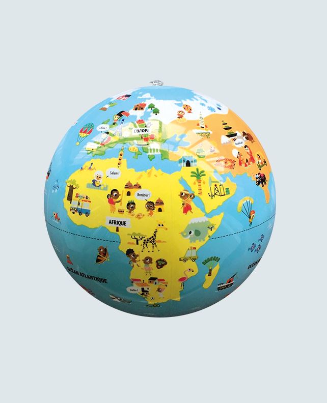 Globe gonflable de 30 cm - P'tits animaux de la nature (3 ans et +) | Calytoys globe Calytoys 