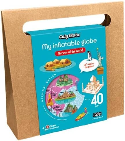 Globe gonflable de 42 cm (en anglais) - Marvels of the world | Calytoys globe Calytoys 