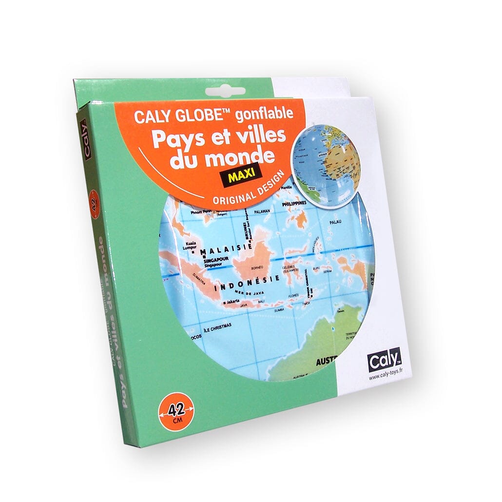 Globe gonflable de 42 cm - Pays et villes du monde (pour enfants) | Calytoys globe Calytoys 