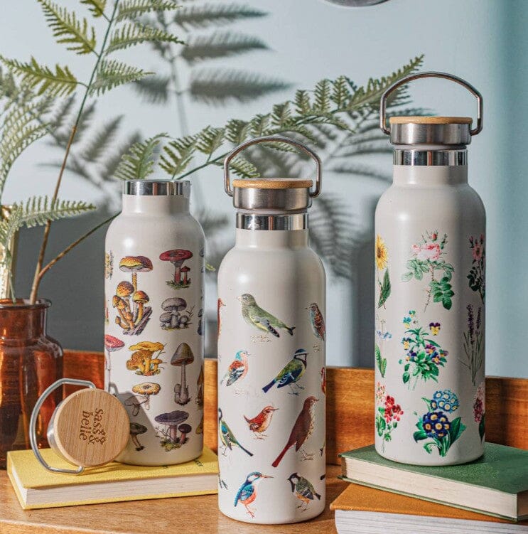 Gourde en métal - style vintage, motif "Fleurs" (425 ml) | Sass & Belle accessoire Sass & Belle 