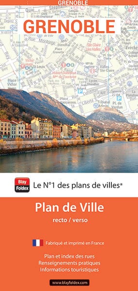 Grenoble, Isère - Plan de ville | Blay Foldex plan de ville Blay Foldex