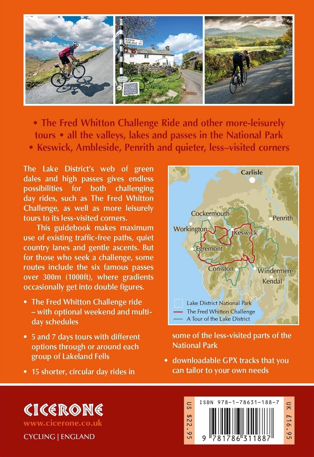 Guide cycliste (en anglais) - Cycling in the Lake district | Cicerone guide cycliste Cicerone