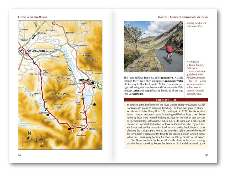 Guide cycliste (en anglais) - Cycling in the Lake district | Cicerone guide vélo Cicerone 