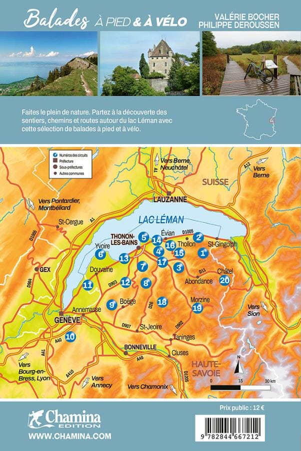 Guide de balades à pied et à vélo - Autour du lac Léman | Chamina guide cycliste Chamina
