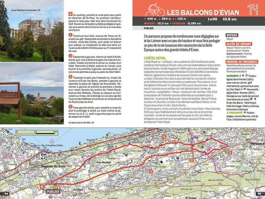 Guide de balades à pied et à vélo - Autour du lac Léman | Chamina guide cycliste Chamina