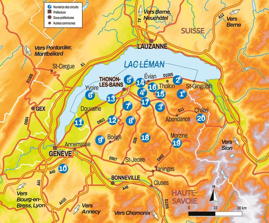 Guide de balades à pied et à vélo - Autour du lac Léman | Chamina guide cycliste Chamina