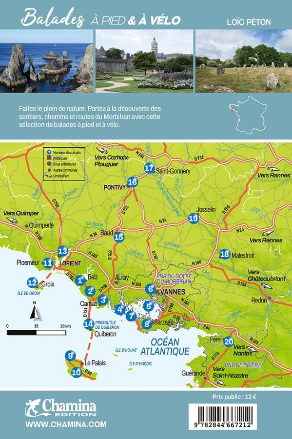 Guide de balades à pied et à vélo - Morbihan | Chamina guide cycliste Chamina