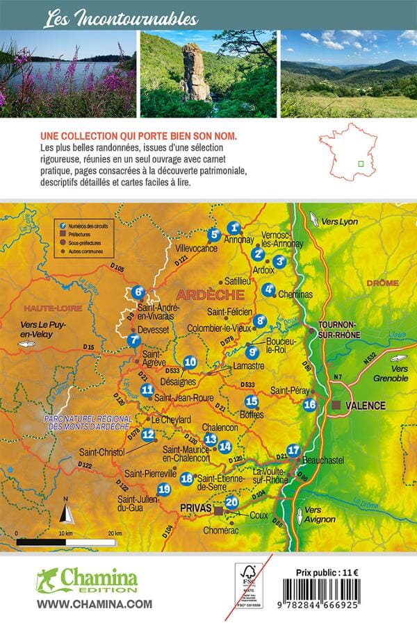 Guide de balades - Ardèche verte et Pays de Privas | Chamina guide de randonnée Chamina 