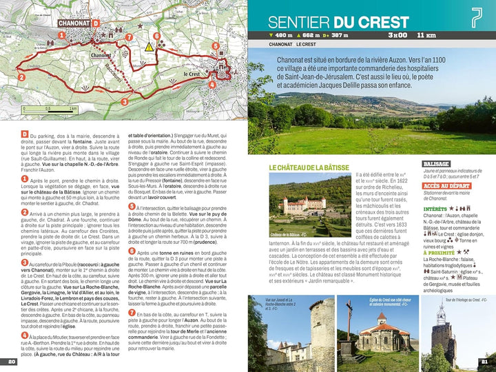 Guide de balades - Autour de Clermont-Ferrand, 20 randos | Chamina guide de randonnée Chamina 
