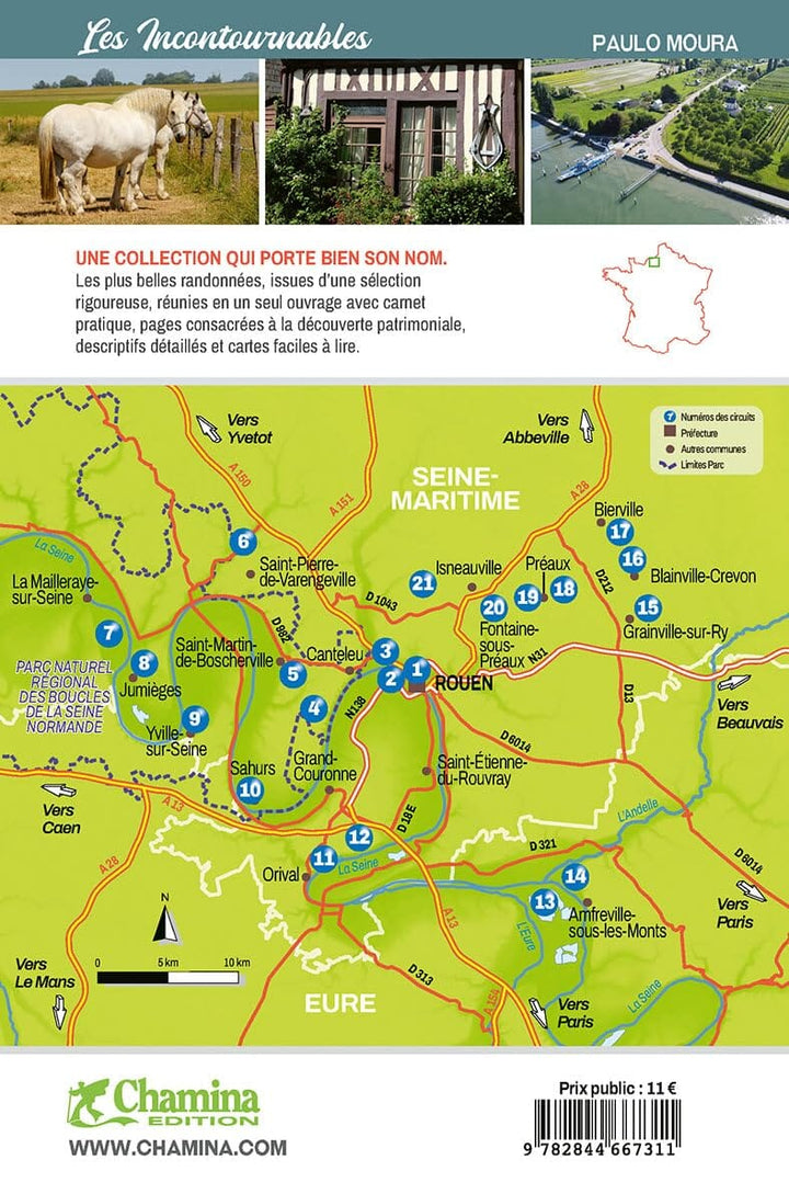 Guide de balades - Autour de Rouen | Chamina guide de randonnée Chamina 