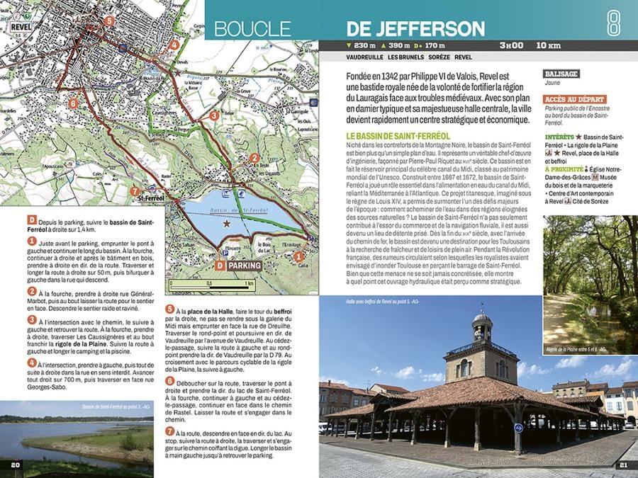 Guide de balades - Autour de Toulouse à pied | Chamina guide de randonnée Chamina 