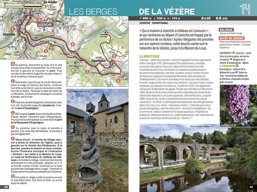 Guide de balades - Autour de Tulle & Brive-la-Gaillarde | Chamina guide de randonnée Chamina 