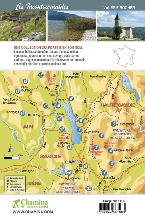 Guide de balades - Autour du lac du Bourget à pied | Chamina guide de randonnée Chamina 