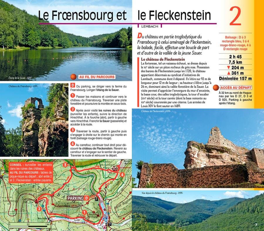 Guide de balades - Bas-Rhin à pied | Chamina guide de randonnée Chamina 