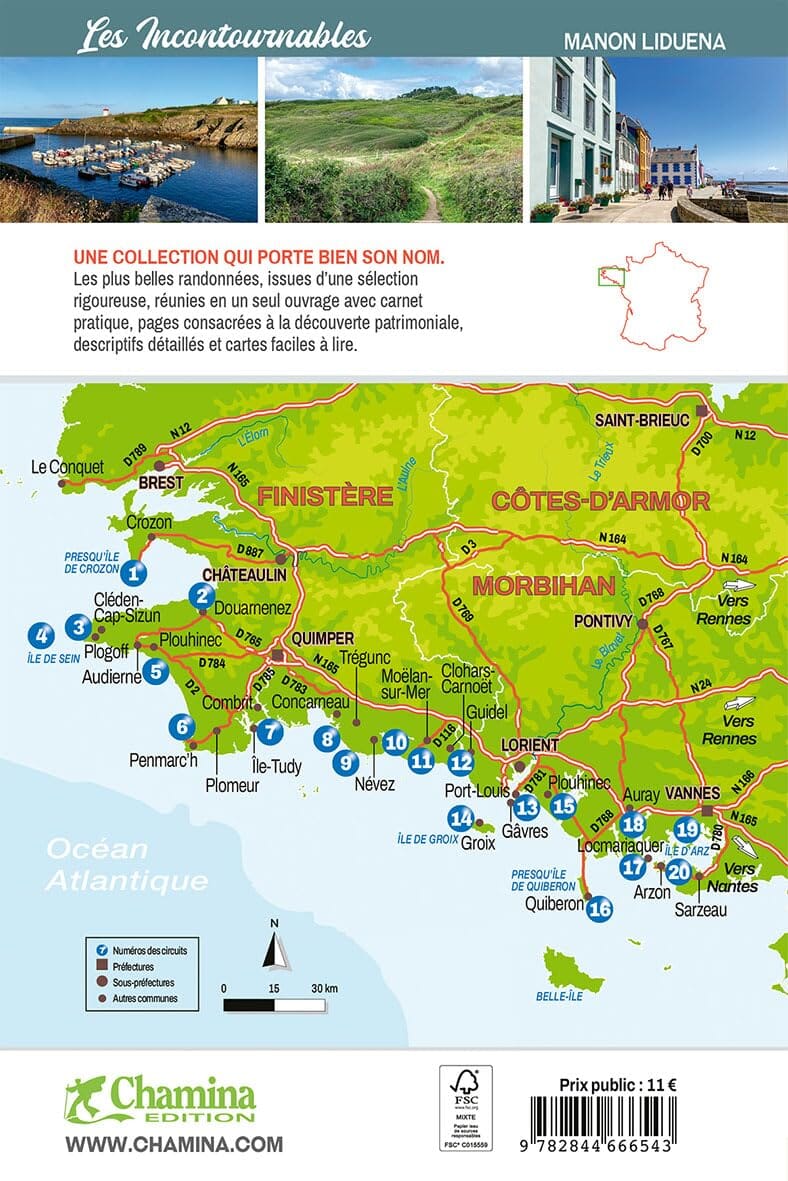Guide de balades - Bretagne Sud - Le Littoral | Chamina guide de randonnée Chamina 