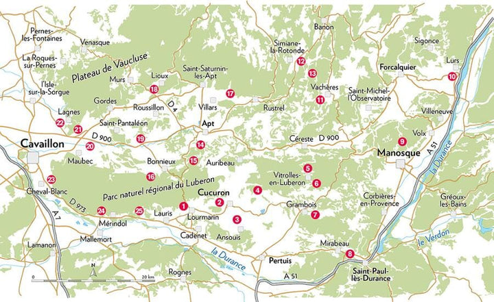 Guide de balades - Dans le Luberon - 30 balades | Glénat - P'tit Crapahut guide de randonnée Glénat 