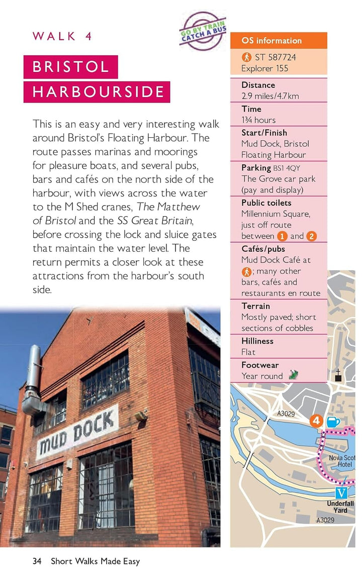 Guide de balades (en anglais) - Bristol & Bath | Ordnance Survey - Short Walks guide de randonnée Ordnance Survey