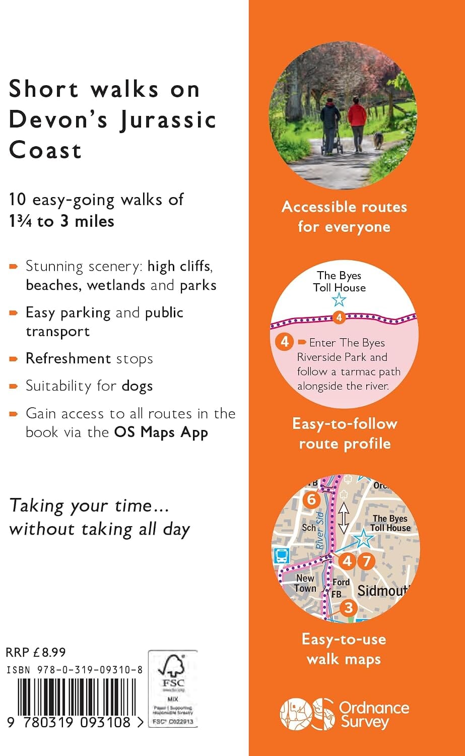 Guide de balades (en anglais) - Devon's Jurassic Coast | Ordnance Survey - Short Walks guide de randonnée Ordnance Survey