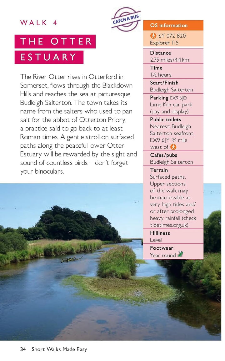 Guide de balades (en anglais) - Devon's Jurassic Coast | Ordnance Survey - Short Walks guide de randonnée Ordnance Survey