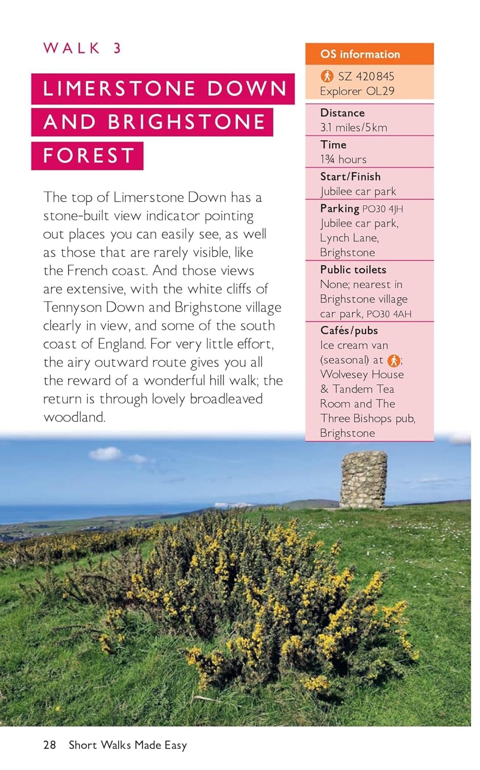 Guide de balades (en anglais) - Isle of Wight | Ordnance Survey - Short Walks guide de randonnée Ordnance Survey 