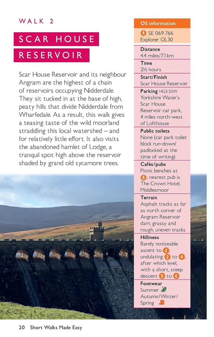 Guide de balades (en anglais) - Nidderdale & Wharfedale | Ordnance Survey - Short Walks guide de randonnée Ordnance Survey