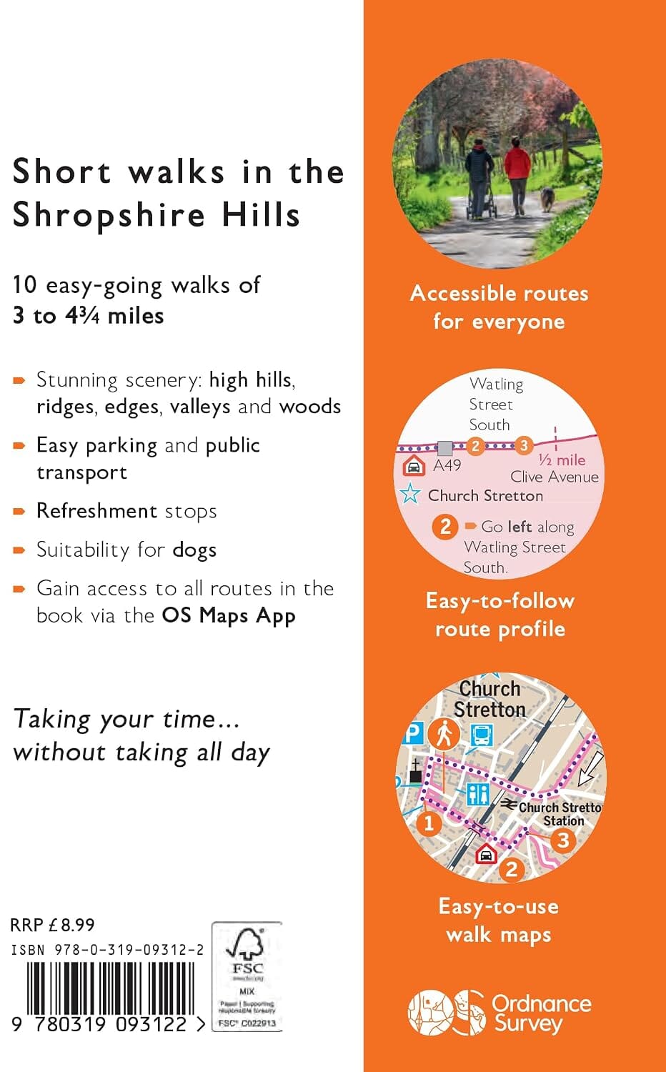 Guide de balades (en anglais) - Shropshire Hills | Ordnance Survey - Short Walks guide de randonnée Ordnance Survey