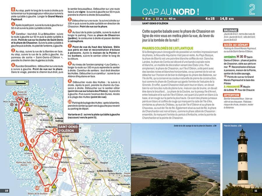 Guide de balades - Ile d'Oléron, Ile d'Aix | Chamina guide petit format Chamina 