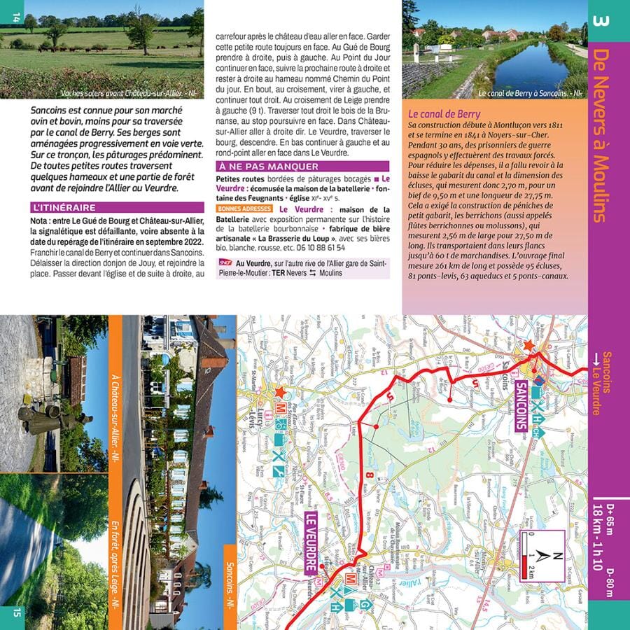 Guide de balades - La Via Allier - La Véloroute de l'Auvergne, de Nevers à Langogne | Chamina guide de randonnée Chamina 