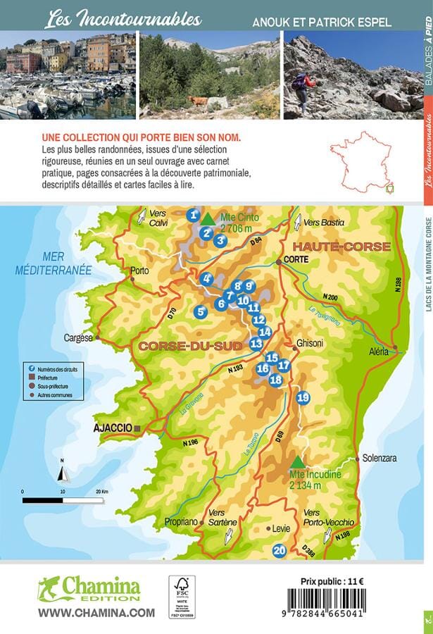 Guide de balades - Lacs de la montagne corse | Chamina guide de randonnée Chamina 