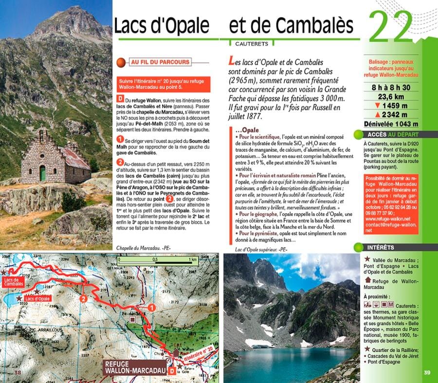 Guide de balades - Parc national des Pyrénées : Les 80 plus beaux lacs à pied | Chamina guide de randonnée Chamina 