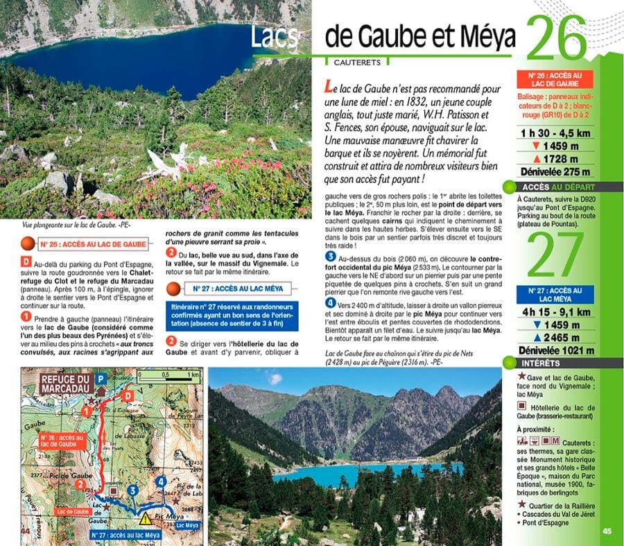 Guide de balades - Parc national des Pyrénées : Les 80 plus beaux lacs à pied | Chamina guide de randonnée Chamina 