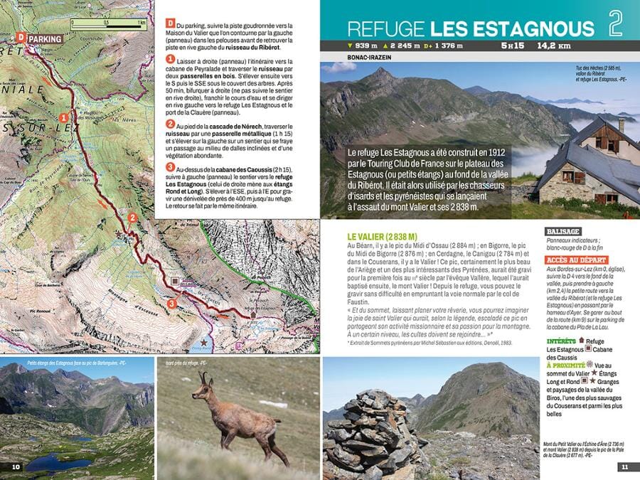 Guide de balades - Pyrénées ariégeoises, 20 randos | Chamina guide de randonnée Chamina 