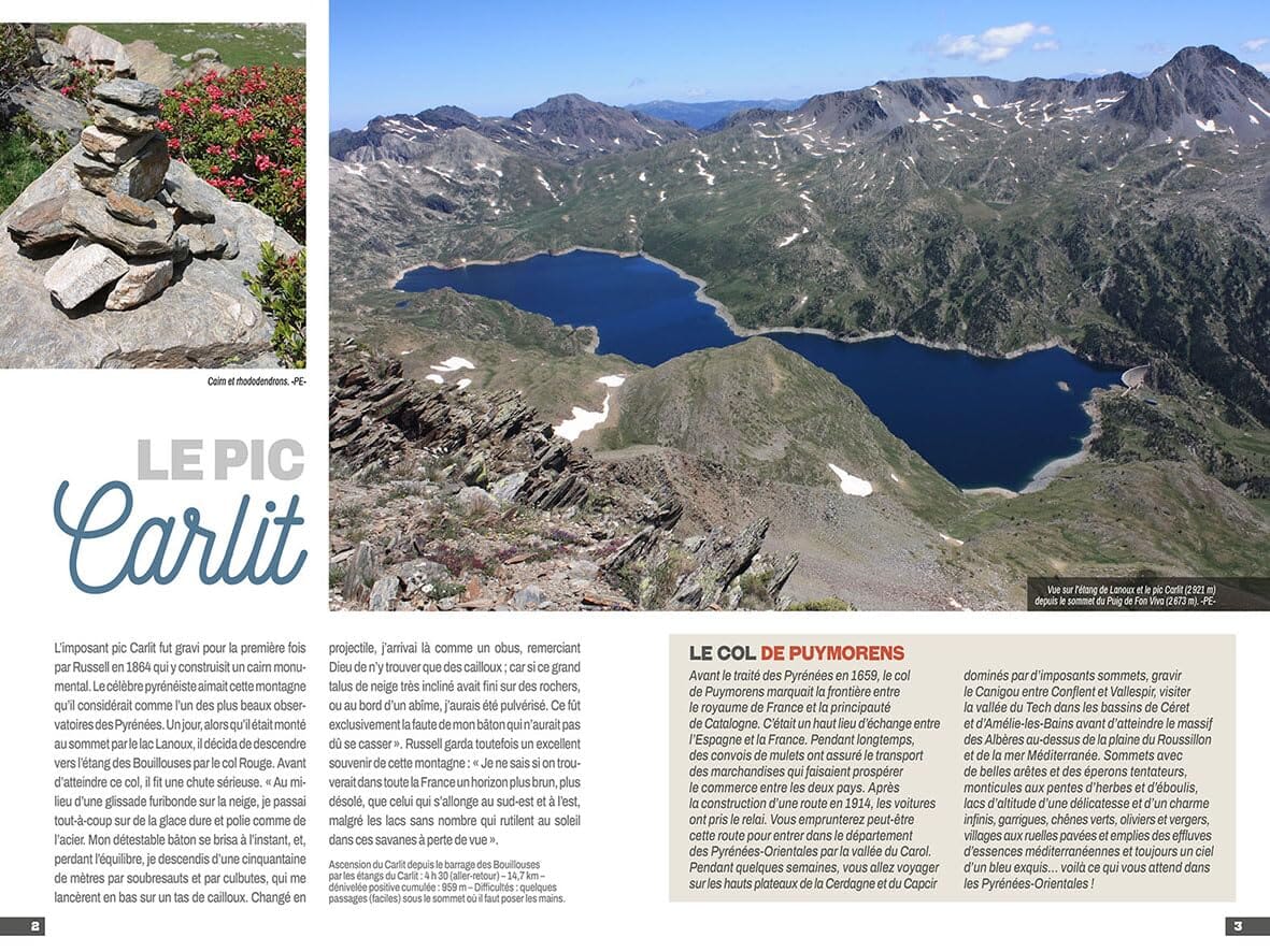 Guide de balades - Pyrénées catalanes, 20 randos | Chamina guide de randonnée Chamina 