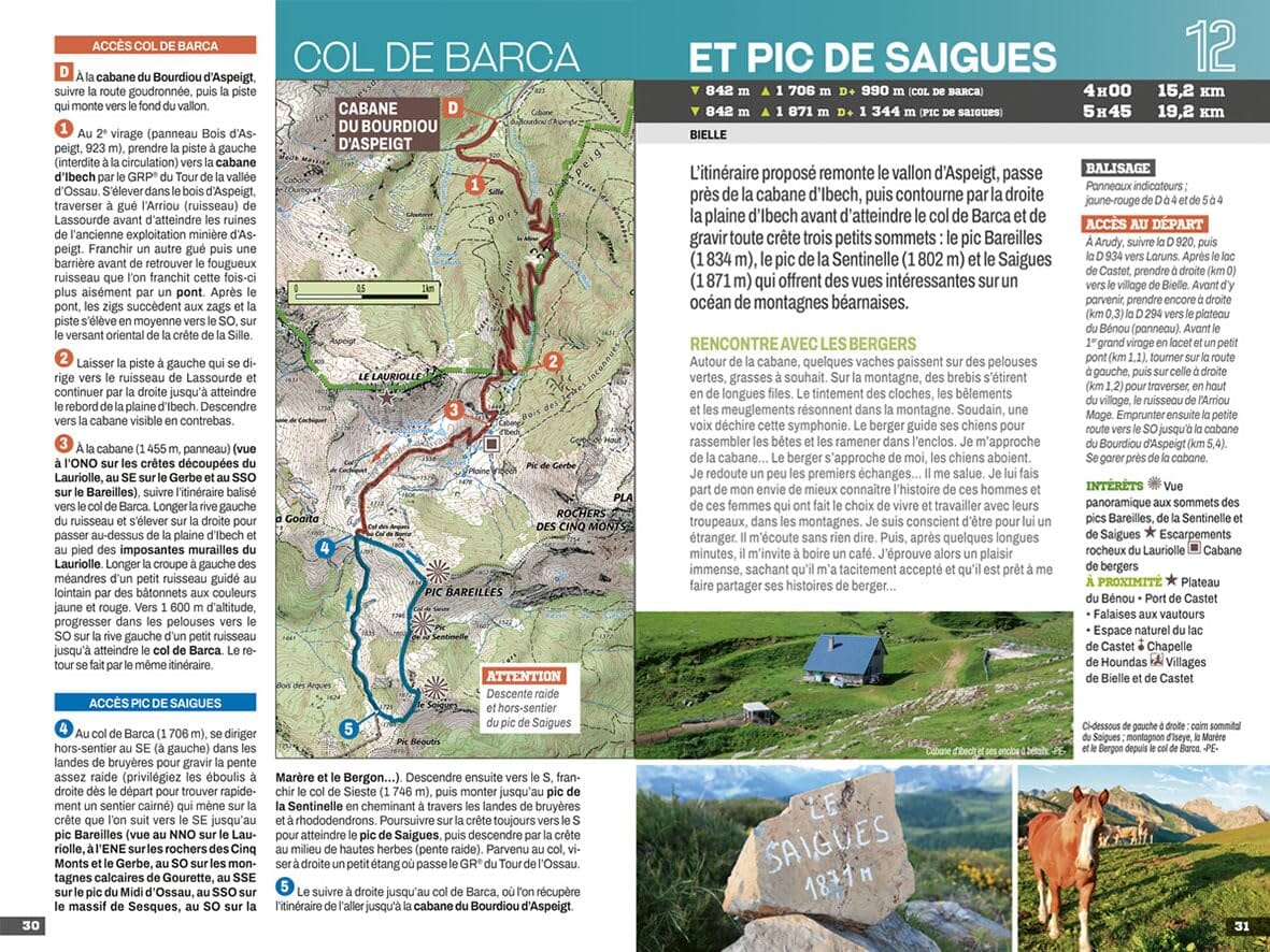 Guide de balades - Vallées d'Ossau, d'Aspe et de Barétous (Pyrénées) | Chamina guide de randonnée Chamina 