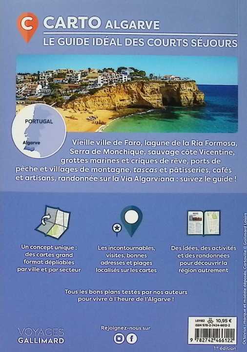 Guide de voyage de poche - Algarve - Édition 2024 | Cartoville guide de voyage Gallimard