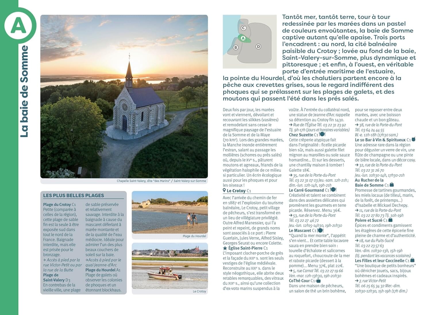 Guide de voyage de poche - Baie de Somme, Mers-les-Bains, Marquenterre | Cartoville guide de voyage Gallimard