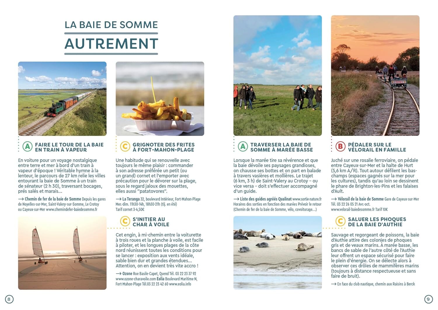 Guide de voyage de poche - Baie de Somme, Mers-les-Bains, Marquenterre | Cartoville guide de voyage Gallimard
