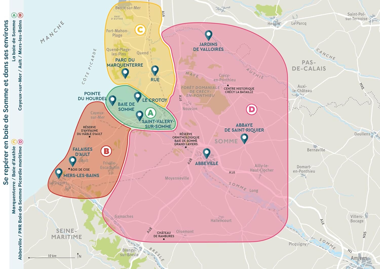 Guide de voyage de poche - Baie de Somme, Mers-les-Bains, Marquenterre | Cartoville guide de voyage Gallimard