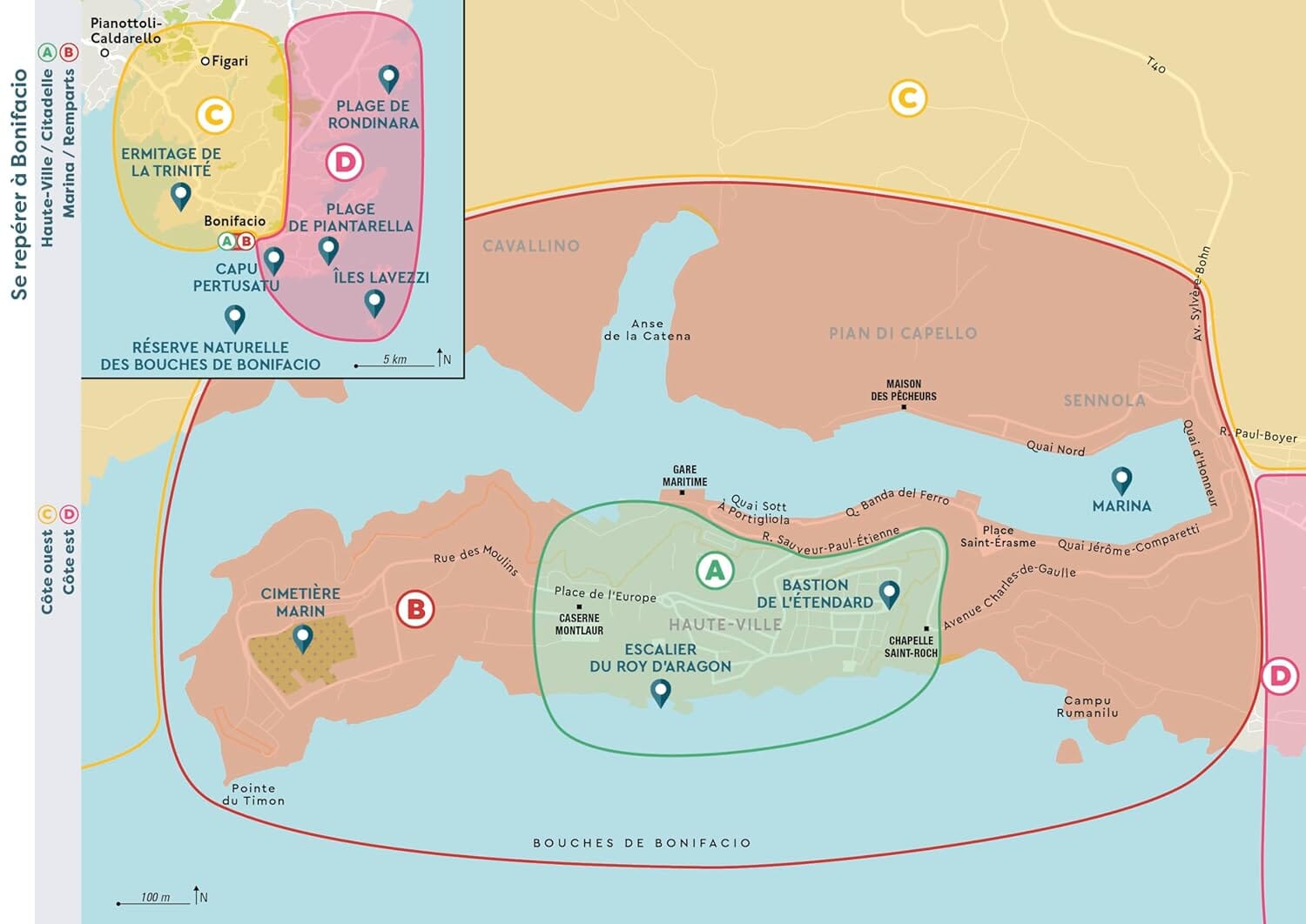 Guide de voyage de poche - Bonifacio | Cartoville guide de voyage Gallimard