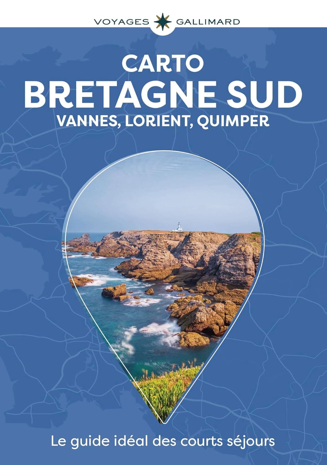 Guide de voyage poche - Bretagne Sud : Vannes, Lorient, Quimper | Carto guide de voyage Gallimard