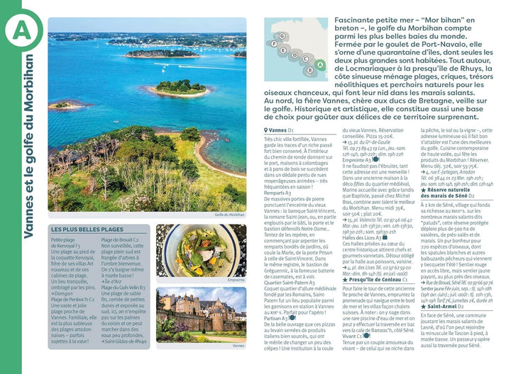 Guide de poche - Bretagne Sud : Vannes, Lorient, Quimper | Cartoville guide de voyage Gallimard 