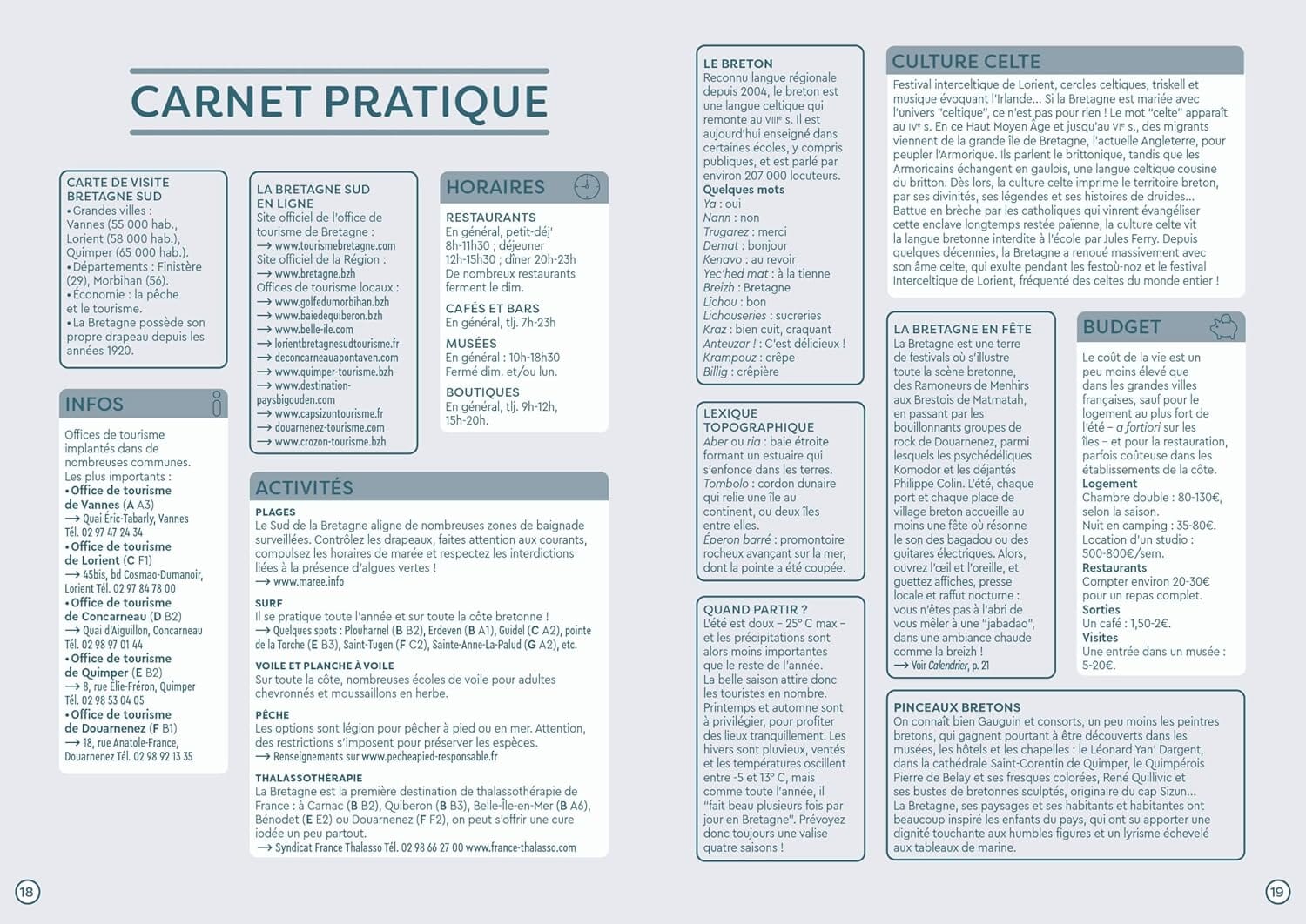 Guide de voyage poche - Bretagne Sud : Vannes, Lorient, Quimper | Carto guide de voyage Gallimard