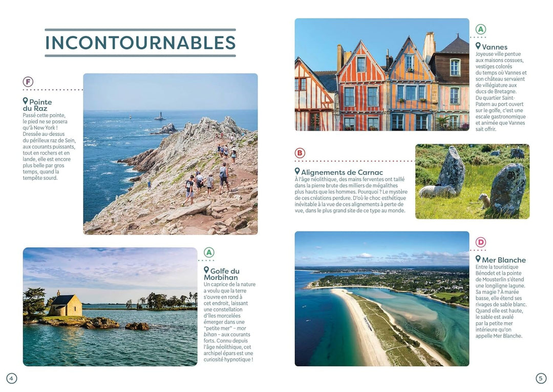 Guide de poche - Bretagne Sud : Vannes, Lorient, Quimper | Cartoville guide de voyage Gallimard 