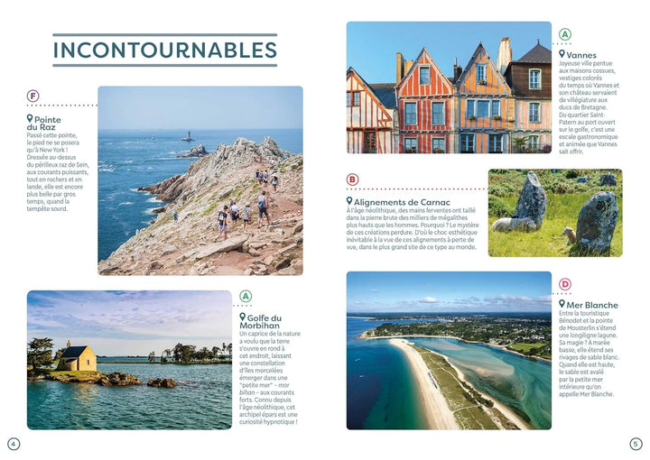 Guide de poche - Bretagne Sud : Vannes, Lorient, Quimper | Cartoville guide de voyage Gallimard 