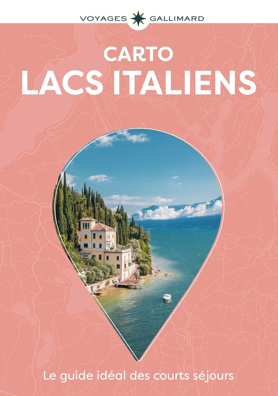 Guide de poche de cartes détaillées - Lacs italiens | Cartoville carte pliée Gallimard 