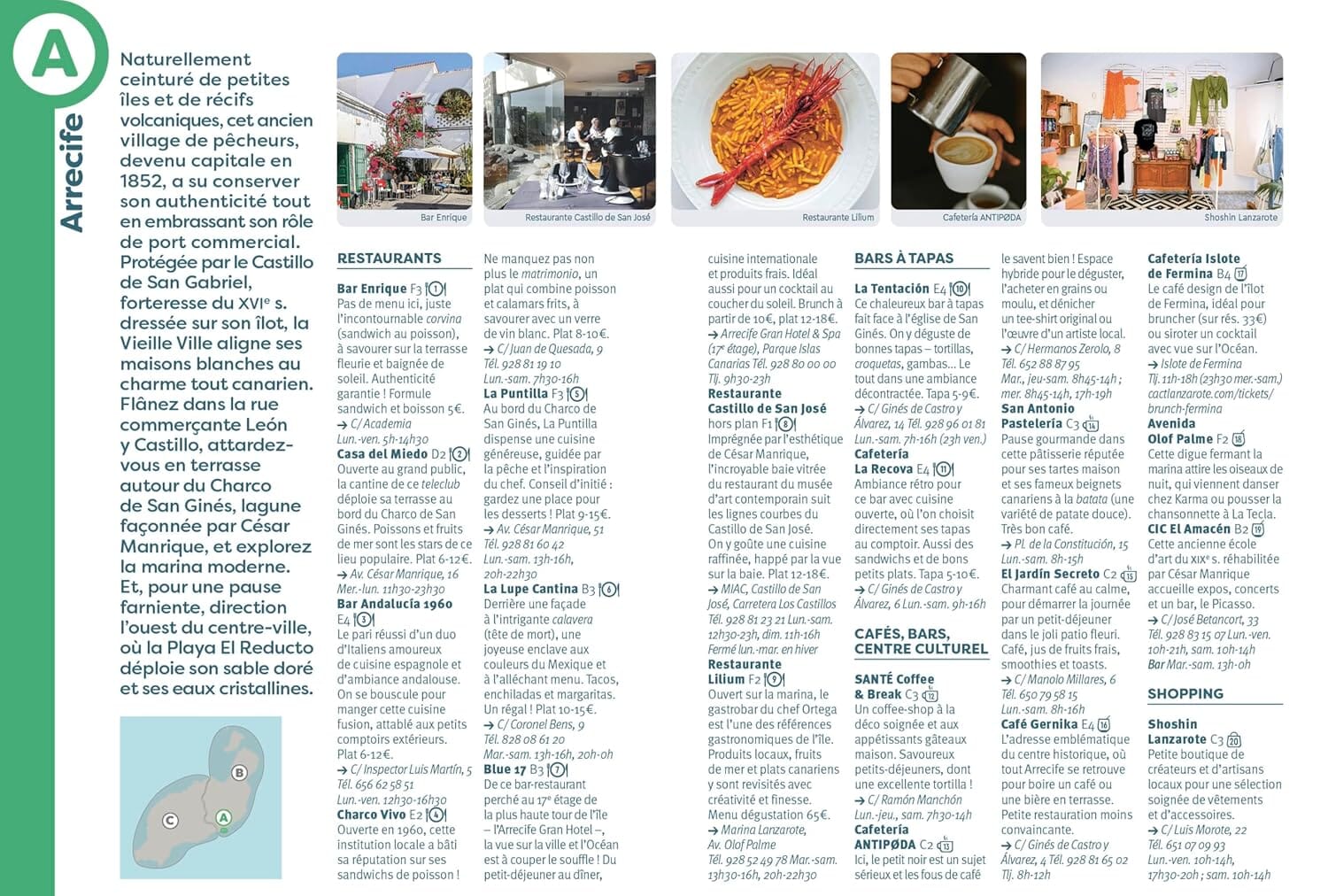 Guide de voyage de poche - Lanzarote et Fuerteventura | Cartoville guide de voyage Gallimard