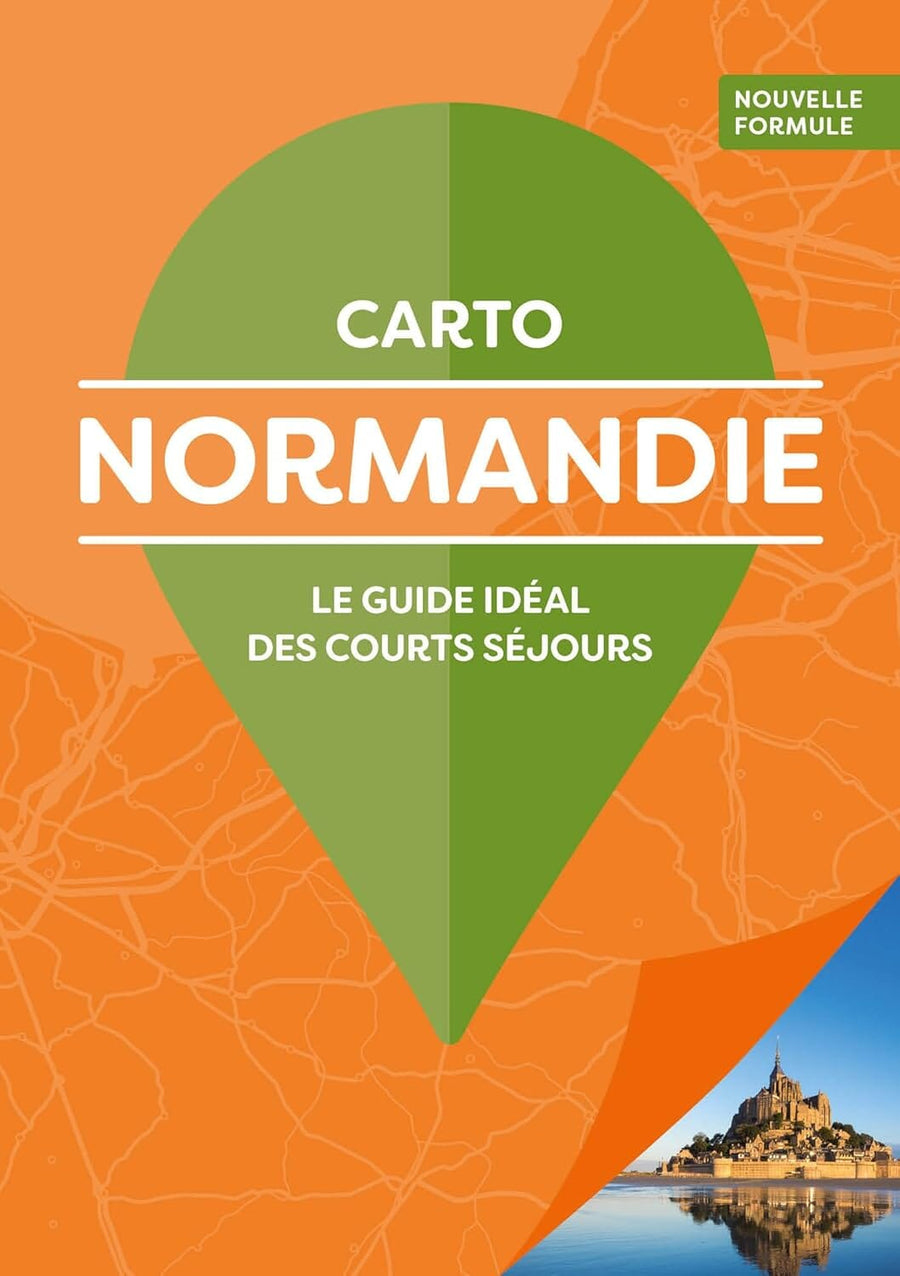 Guide de poche - Normandie - Édition 2024 | Cartoville carte pliée Gallimard 
