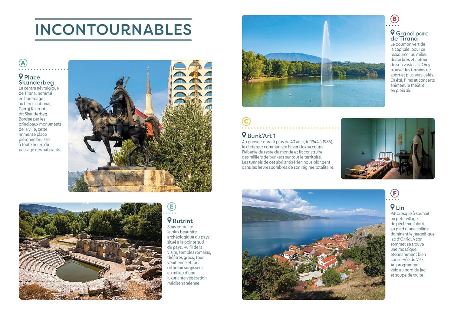 Guide de voyage de poche - Tirana et l'Albanie | Cartoville guide de voyage Gallimard